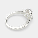 Load image into Gallery viewer, Hana Oval Cut 3 Stone Engagement Ring Setting - Nivetta
