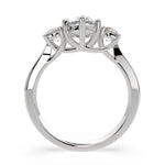 Load image into Gallery viewer, Hana Pear Cut 3 Stone Engagement Ring Setting - Nivetta