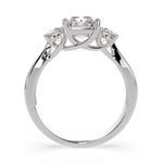 Load image into Gallery viewer, Hana Radiant Cut 3 Stone Engagement Ring Setting - Nivetta