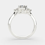 Load image into Gallery viewer, Hana Radiant Cut 3 Stone Engagement Ring Setting - Nivetta