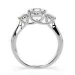 Load image into Gallery viewer, Hana Round Cut 3 Stone Engagement Ring Setting - Nivetta