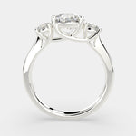 Load image into Gallery viewer, Hana Round Cut 3 Stone Engagement Ring Setting - Nivetta