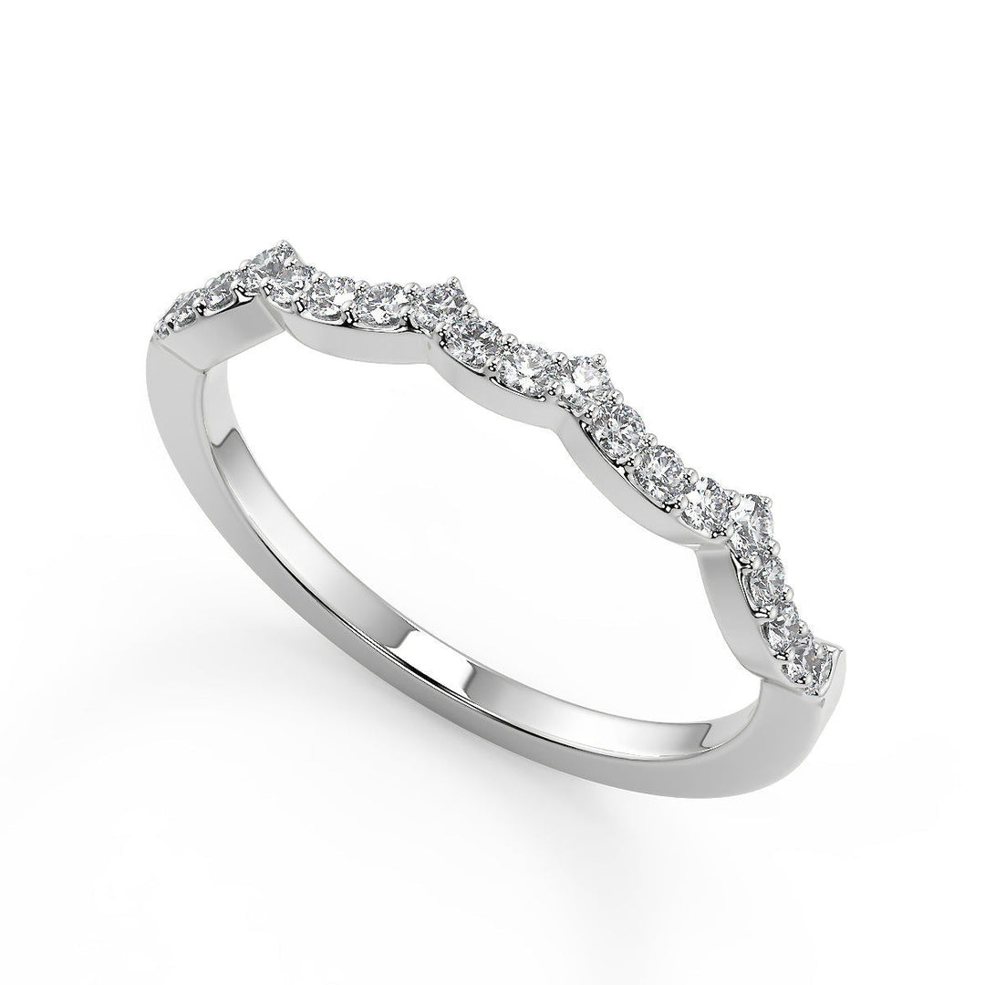 Heather Infinity Pave Cushion Cut Diamond Engagement Ring - Nivetta