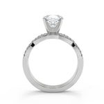 Load image into Gallery viewer, Heather Infinity Pave Cushion Cut Diamond Engagement Ring - Nivetta