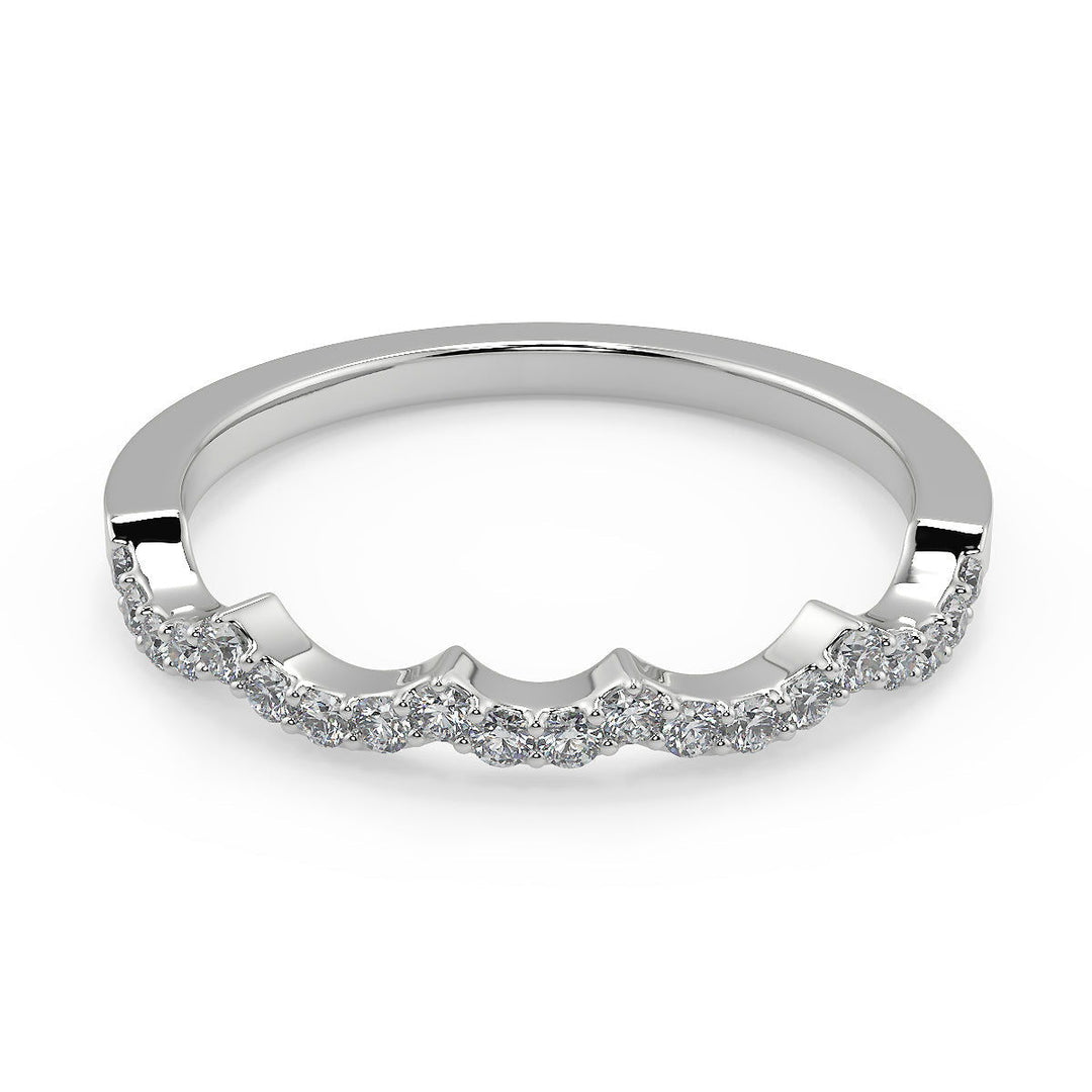 Heather Infinity Pave Cushion Cut Diamond Engagement Ring - Nivetta