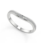 Load image into Gallery viewer, Helena Pave 4 Prong Crown Basket Princess Cut Engagement Ring - Nivetta