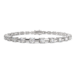 Load image into Gallery viewer, Hesperia Round Cut Diamond Tennis Bracelet Prong Set (4 ctw) - Nivetta