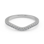 Load image into Gallery viewer, Iliana 3 Stone French Pave Round Cut Diamond Engagement Ring - Nivetta
