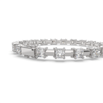 Load image into Gallery viewer, Iolanthe Princess Cut Diamond Tennis Bracelet Prong Set (10 ctw) - Nivetta