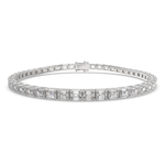 Load image into Gallery viewer, Isabeau Emerald Cut Diamond Tennis Bracelet Prong Set (8 ctw) - Nivetta