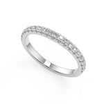 Load image into Gallery viewer, Isabel Four Prong Channel Set Round Cut Diamond Engagement Ring - Nivetta