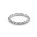 Load image into Gallery viewer, Isabel Four Prong Channel Set Round Cut Diamond Engagement Ring - Nivetta