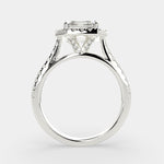Load image into Gallery viewer, Isadora Emerald Cut Halo Pave Engagement Ring Setting - Nivetta