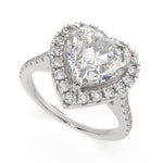 Load image into Gallery viewer, Isadora Heart Cut Halo Pave Engagement Ring Setting - Nivetta