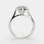 Load image into Gallery viewer, Isadora Heart Cut Halo Pave Engagement Ring Setting - Nivetta