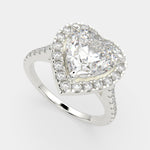 Load image into Gallery viewer, Isadora Heart Cut Halo Pave Engagement Ring Setting - Nivetta