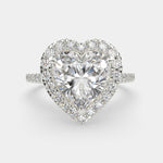 Load image into Gallery viewer, Isadora Heart Cut Halo Pave Engagement Ring Setting - Nivetta