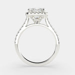 Load image into Gallery viewer, Isadora Princess Cut Halo Pave Engagement Ring Setting - Nivetta