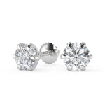 Load image into Gallery viewer, Ivy Round Cut Stud Earrings - Nivetta