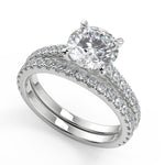 Load image into Gallery viewer, Jaelynn Classic 4 Prong Round Cut Diamond Engagement Ring - Nivetta