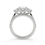 Load image into Gallery viewer, Janet 3 Stone Solitaire Princess Cut Diamond Engagement Ring - Nivetta