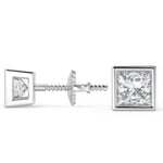 Load image into Gallery viewer, Jaslyn Princess Cut Earrings Stud - Nivetta