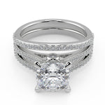 Load image into Gallery viewer, Jaycee Double French-Set Classic Cushion Cut Engagement Ring - Nivetta