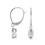 Load image into Gallery viewer, Jayda Marquise Cut Bezel Earrings Leverback - Nivetta