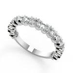 Load image into Gallery viewer, Joanna Semi Bezel 4 Prong Round Cut Diamond Engagement Ring - Nivetta