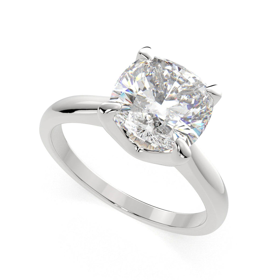 Juliana Cushion Cut Classic Solitaire Engagement Ring Setting - Nivetta