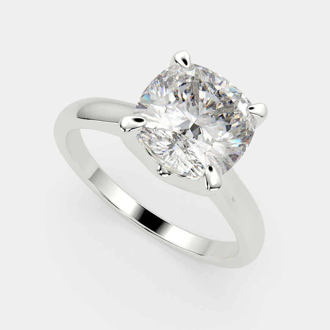 Juliana Cushion Cut Classic Solitaire Engagement Ring Setting - Nivetta