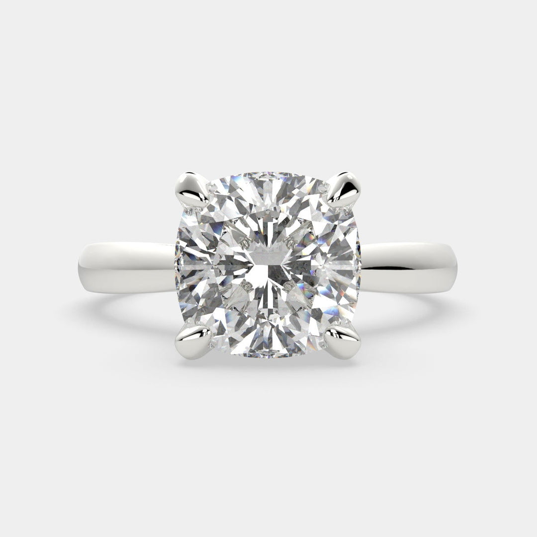 Juliana Cushion Cut Classic Solitaire Engagement Ring Setting - Nivetta