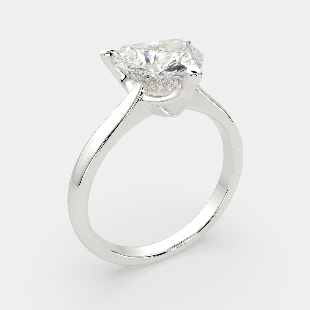 Juliana Heart Cut Classic Solitaire Engagement Ring Setting - Nivetta
