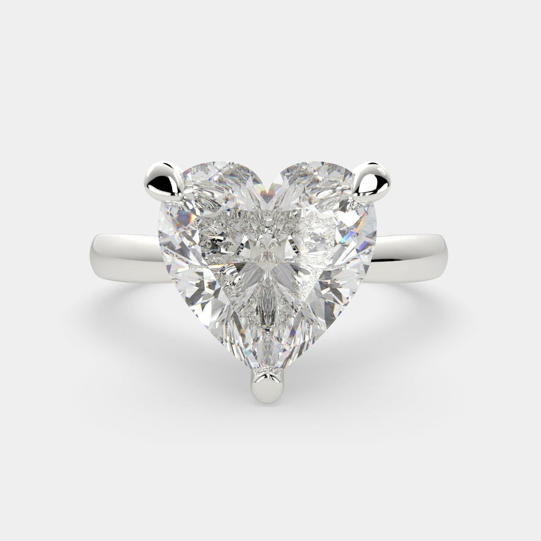 Juliana Heart Cut Classic Solitaire Engagement Ring Setting - Nivetta