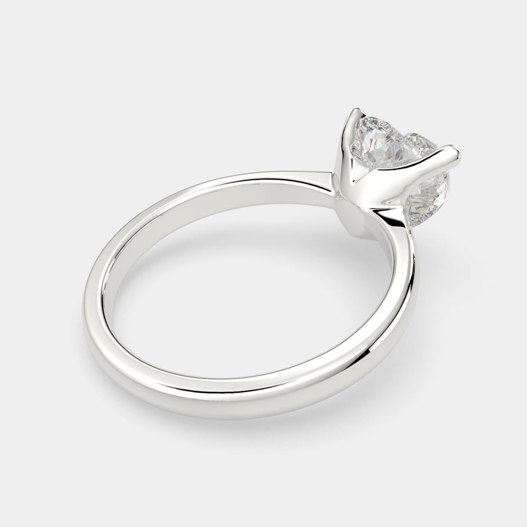 Juliana Heart Cut Classic Solitaire Engagement Ring Setting - Nivetta