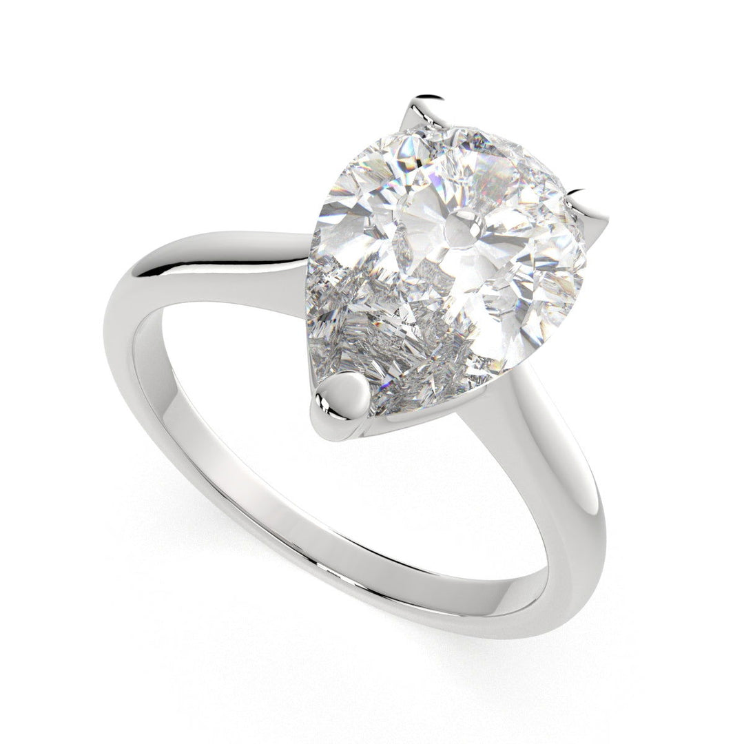 Juliana Pear Cut Classic Solitaire Engagement Ring Setting - Nivetta