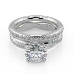 Load image into Gallery viewer, Julianna Pave Twist Infinity Rope Round Cut Diamond Engagement Ring - Nivetta