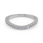 Load image into Gallery viewer, Julianne Pave Cathedral 4 Prong Princess Cut Engagement Ring - Nivetta