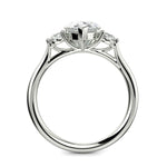 Load image into Gallery viewer, Juliet Pear Cut Trilogy Pave 4 Prong Claw Set Engagement Ring Setting - Nivetta