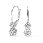 Load image into Gallery viewer, Julissa Round Cut 6 Prong Stacked Earrings Leverback - Nivetta