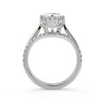 Load image into Gallery viewer, Kailee 6 Claw Crown Solitaire Princess Cut Diamond Engagement Ring - Nivetta