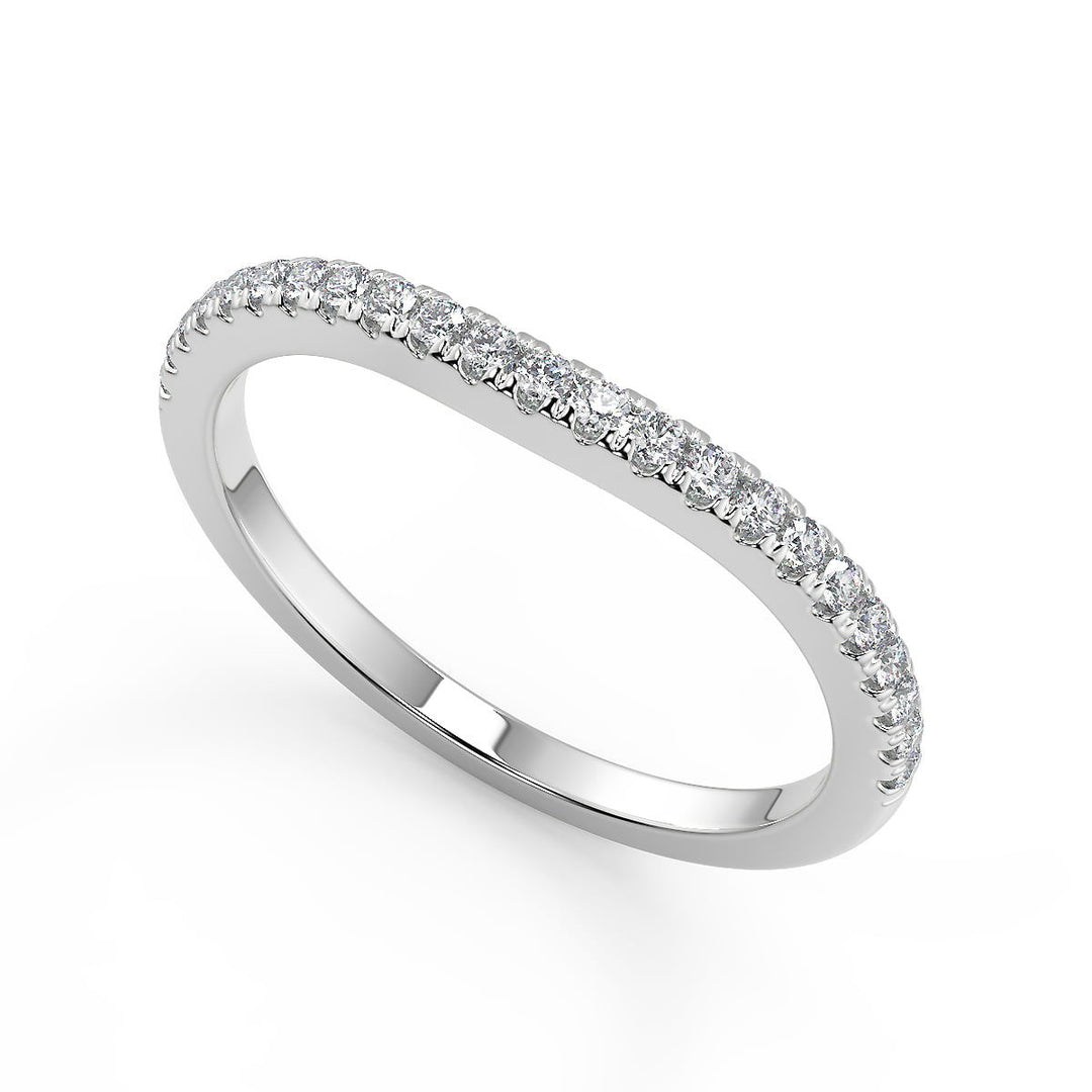 Kamryn French Pave Classic Princess Cut Diamond Engagement Ring - Nivetta