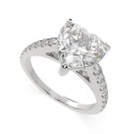 Load image into Gallery viewer, Karina Heart Cut Pave 6 Prong Engagement Ring Setting - Nivetta