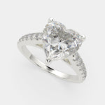 Load image into Gallery viewer, Karina Heart Cut Pave 6 Prong Engagement Ring Setting - Nivetta