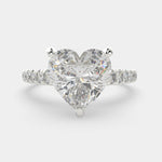 Load image into Gallery viewer, Karina Heart Cut Pave 6 Prong Engagement Ring Setting - Nivetta