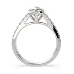 Load image into Gallery viewer, Karina Pear Cut Pave 6 Prong Engagement Ring Setting - Nivetta