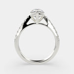 Load image into Gallery viewer, Karina Pear Cut Pave 6 Prong Engagement Ring Setting - Nivetta