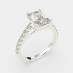Load image into Gallery viewer, Karina Radiant Cut Pave 6 Prong Engagement Ring Setting - Nivetta