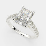 Load image into Gallery viewer, Karina Radiant Cut Pave 6 Prong Engagement Ring Setting - Nivetta