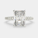 Load image into Gallery viewer, Karina Radiant Cut Pave 6 Prong Engagement Ring Setting - Nivetta